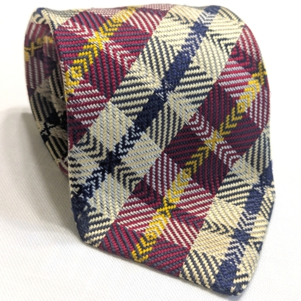 Drake's | Plaid Silk Tie for Paul Stuart